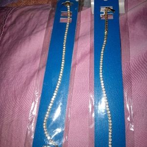 Gold tone cz tennis bracelet